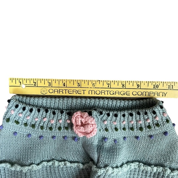 Vintage Lord and Taylor Wool Blend Knit Poncho Cape Shawl Capelet Cottage Granny - Picture 14 of 16